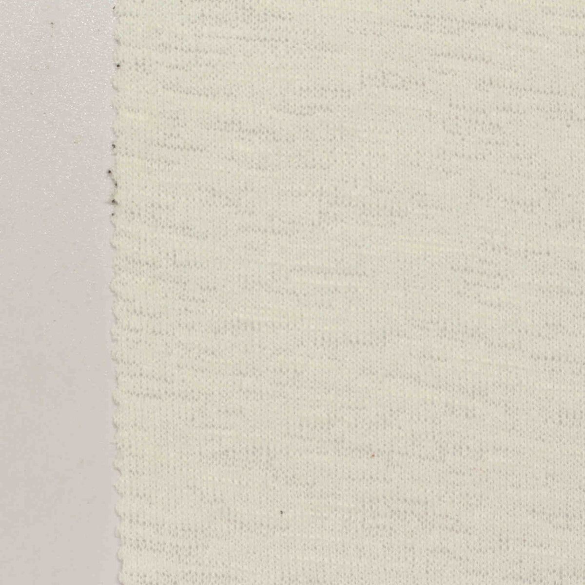 Light Cream Marl Jersey Knit, Poly-Viscose, 230 gsm