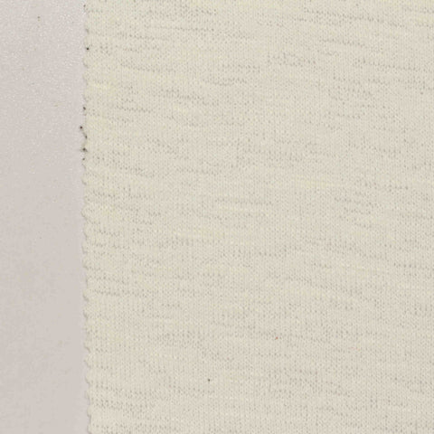 Light Cream Marl Jersey Knit, Poly-Viscose, 230 gsm