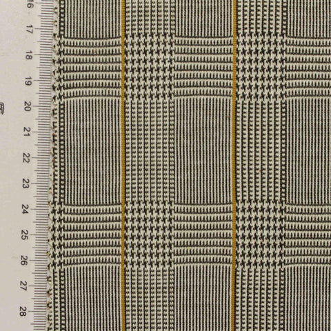 Black Plaid Jacquard, Polyester, 260 gsm, 160 cm, ref EF-210568