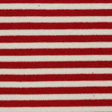Red Horizontal-Stripe Interlock Knit, Poly-Viscose