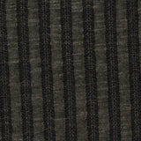 Dark Grey Stripes Rib Knit, Poly-Viscose
