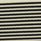 Black Horizontal-Stripe Knit, Viscose-Poly — texture