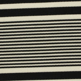 Black Horizontal-Stripe Knit, Viscose-Poly