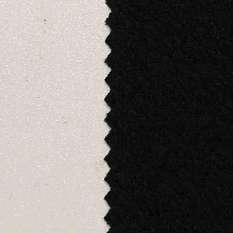 Jacquard Polyester Stretch Interlock Knit Fabric, 250 gsm, 160 cm — Black