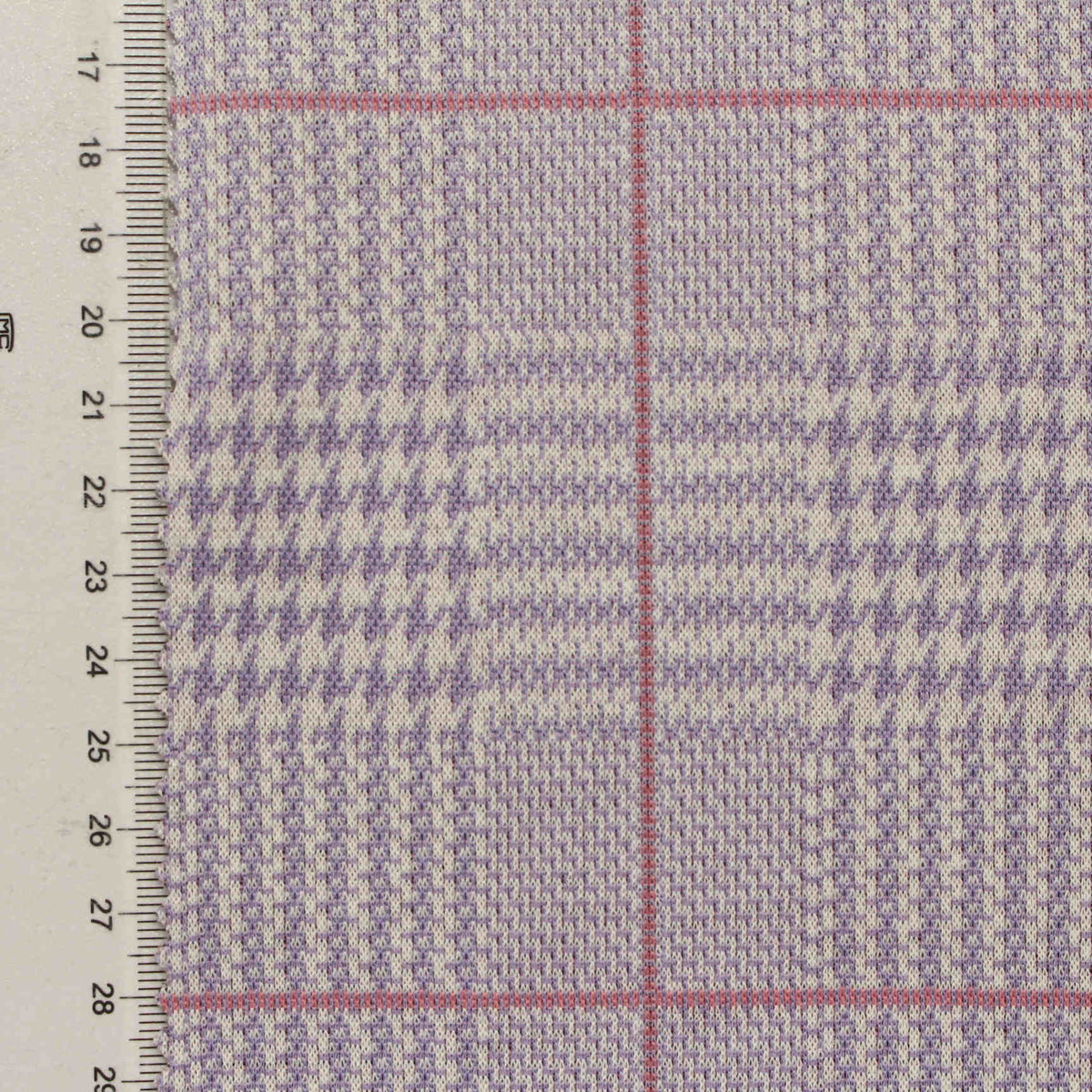 Lavender Houndstooth Jacquard, Polyester