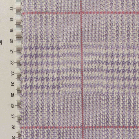 Lavender Houndstooth Jacquard, Polyester