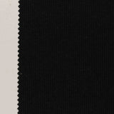 Rib Knit Fabric, 185 gsm, 135 cm — Black
