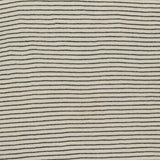 Black Horizontal-Stripe Jersey Knit, Poly-Cotton
