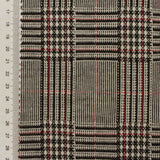 Black Plaid Jacquard, Poly-Viscose