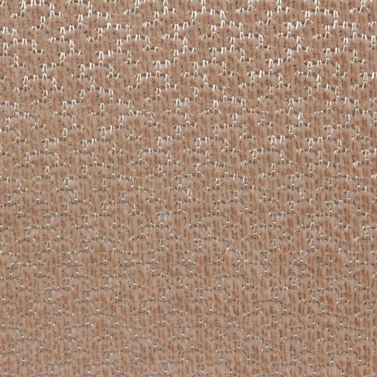 Silver Geometric Chenille, Polyester