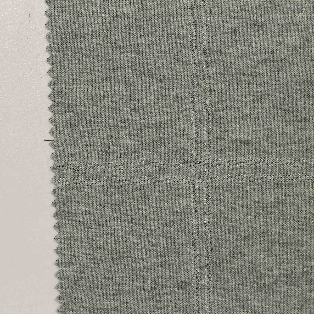 Grey Grid Interlock Knit, Polyester
