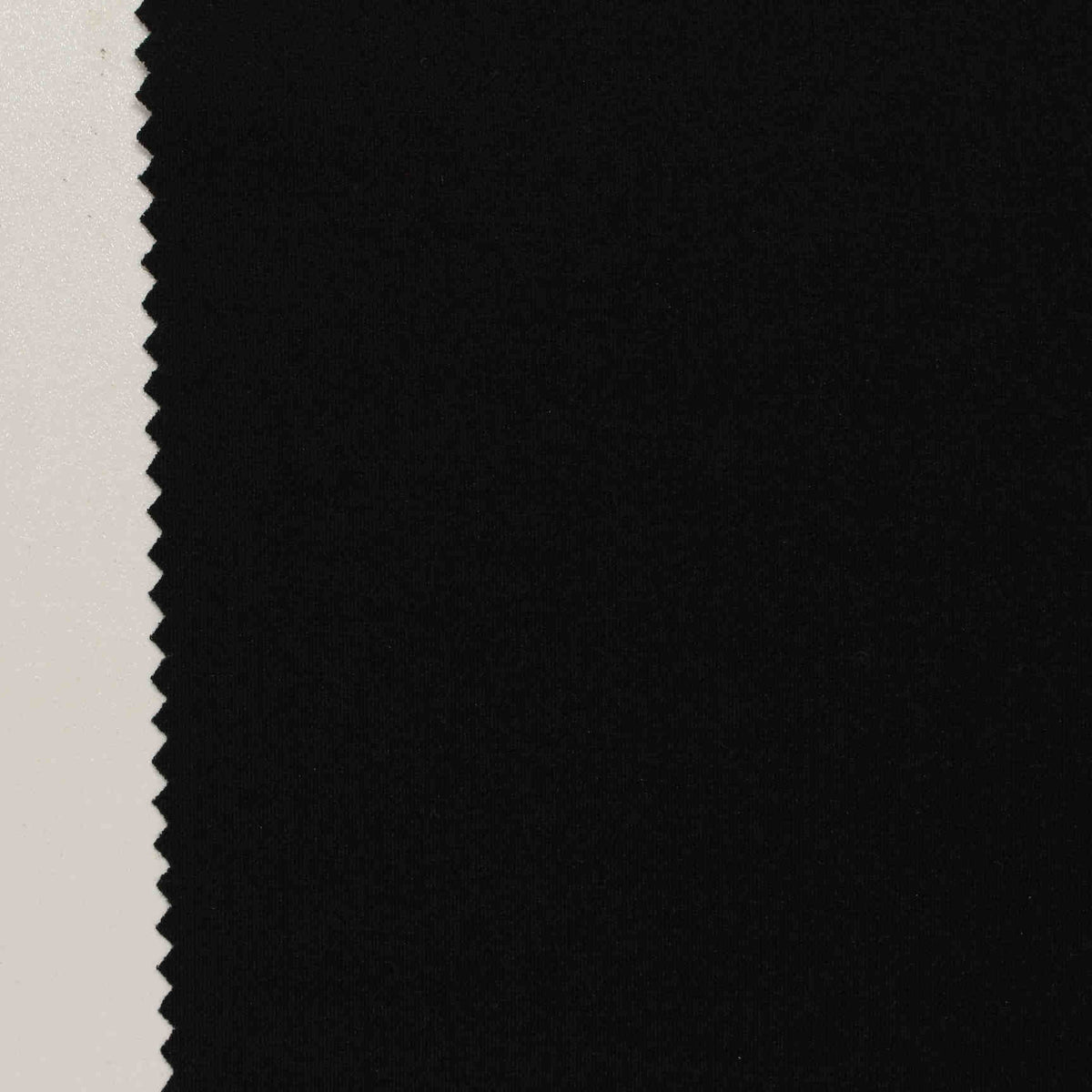 Nylon Viscose Stretch Ponte Knit Fabric, 180 gsm, 155 cm — Black