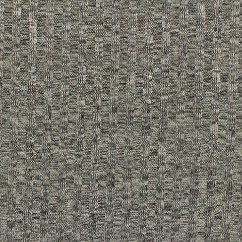 Heather Grey Marl Rib Knit, Polyester, 185 gsm