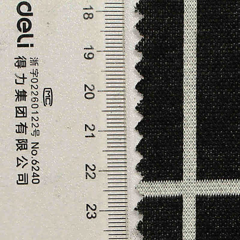 White Grid Jacquard, Polyester, 280 gsm