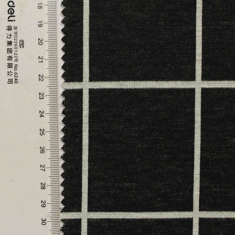 White Grid Jacquard, Polyester, 280 gsm