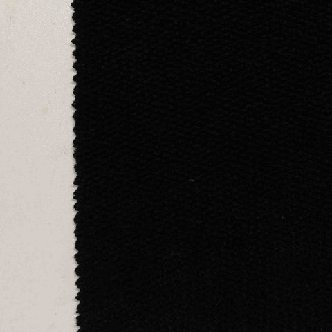 Polyester Stretch Chenille Fabric, 330 gsm, 145 cm — Black