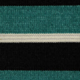 Black Horizontal-Stripe Chenille