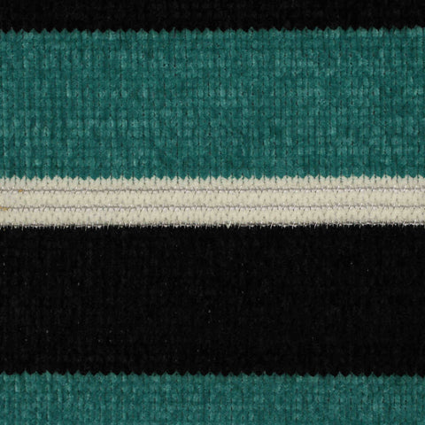 Black Horizontal-Stripe Chenille
