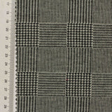 Black Plaid Jacquard, Poly-Viscose
