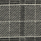 Black Plaid Jacquard, Acrylic-Nylon — texture