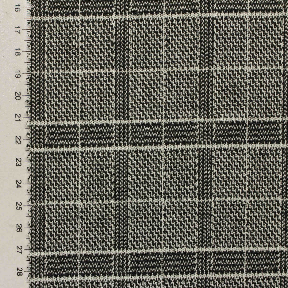 Black Plaid Jacquard, Acrylic-Nylon
