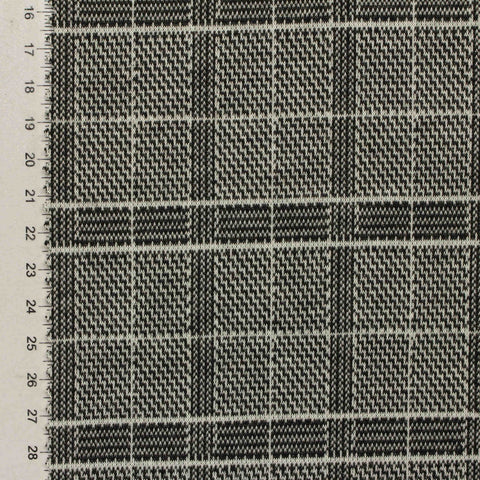 Black Plaid Jacquard, Acrylic-Nylon