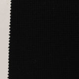 Cotton Polyester Stretch Rib Knit Fabric, 180 gsm, 135 cm — Black