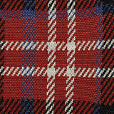 Red Plaid Jacquard, Poly-Viscose — texture
