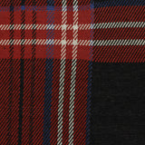 Red Plaid Jacquard, Poly-Viscose