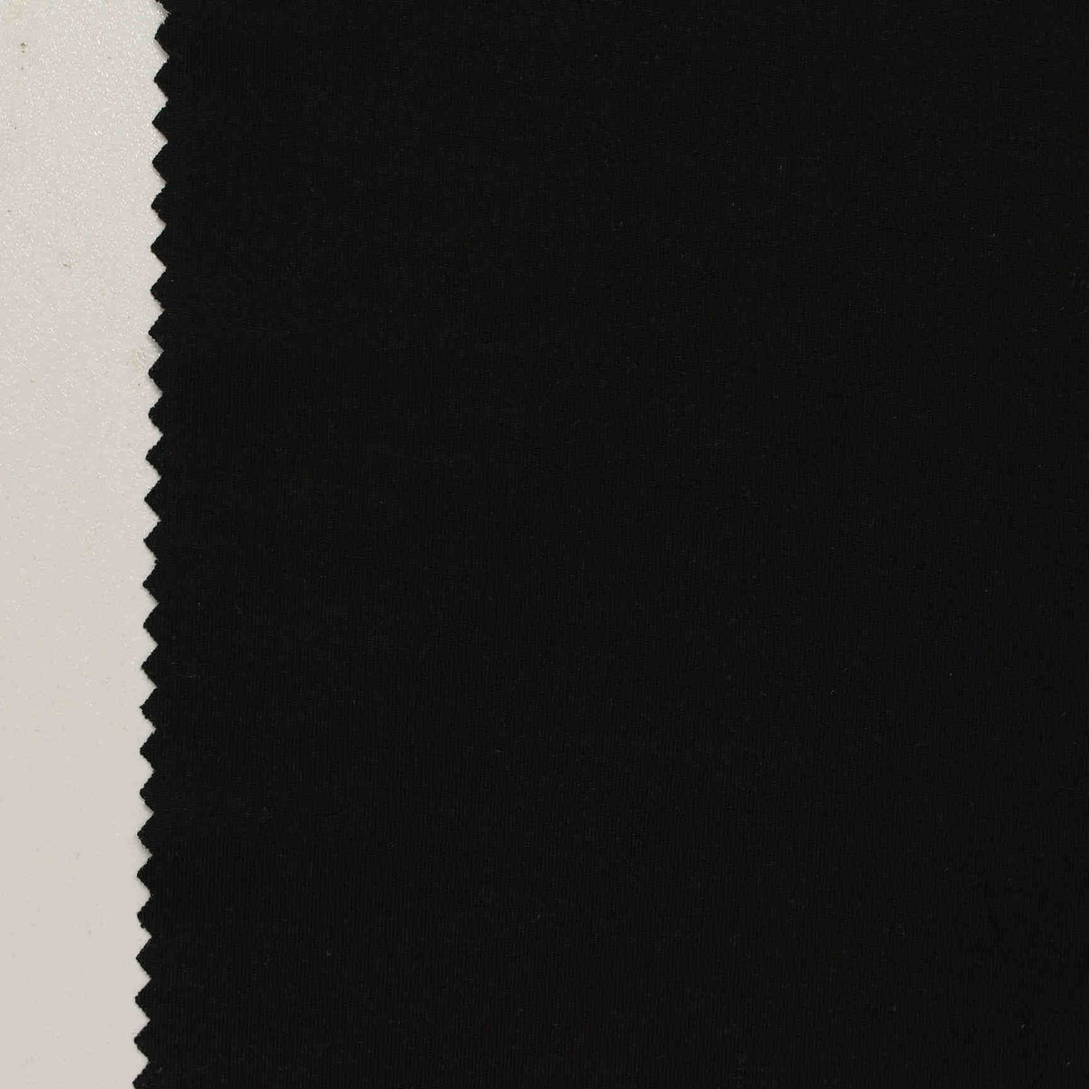 Polyester Stretch Knit Fabric, 210 gsm, 155 cm — Black
