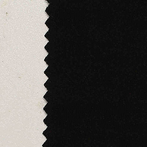 Polyester Stretch Knit Fabric, 210 gsm, 155 cm — Black