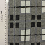 Black Plaid Jacquard, Polyester
