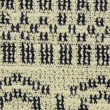 Dark Blue Geometric Chunky Knit, Cotton-Poly — texture