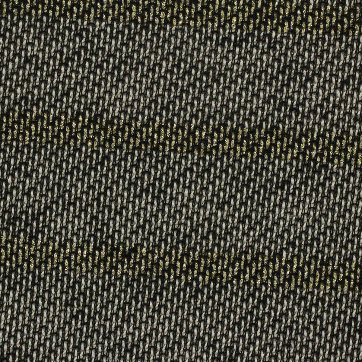 Gold Horizontal-Stripe Chunky Knit, Polyester, 230 gsm