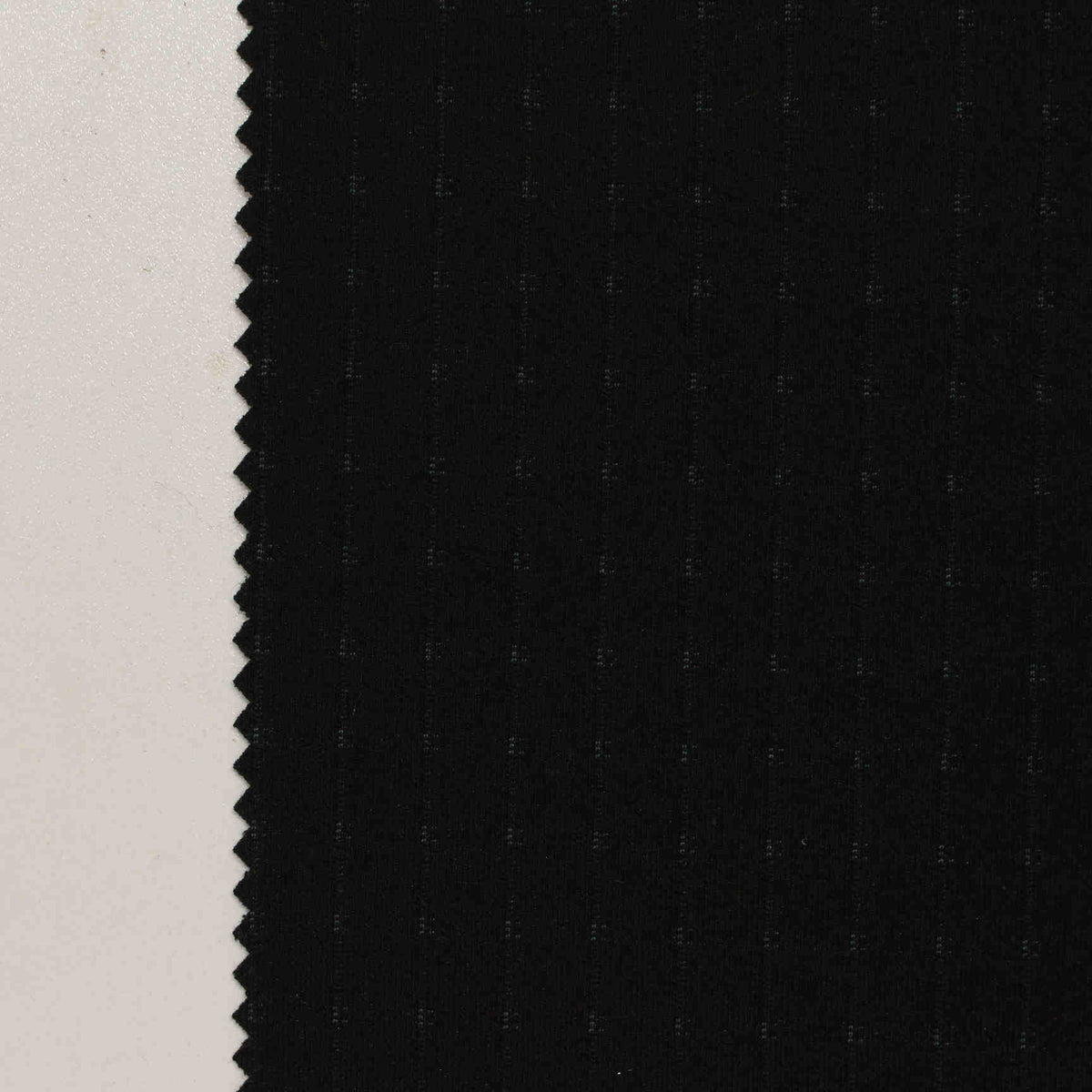 Black Vertical-Dot Ponte Knit, Poly-Viscose