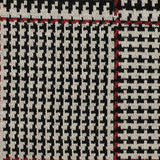 Black Houndstooth Knit, Polyester — texture
