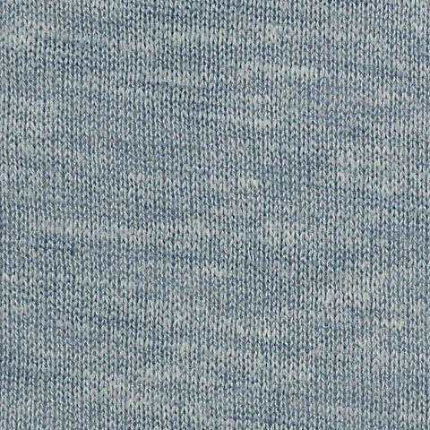 Slub Polyester Cotton Chunky Knit Fabric, 150 gsm, 150 cm — Blue