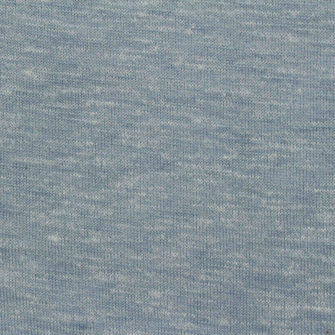 Slub Polyester Cotton Chunky Knit Fabric, 150 gsm, 150 cm — Blue