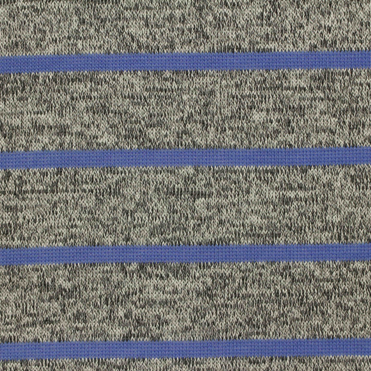 Blue Horizontal-Stripe Knit, Viscose-Poly, 170 gsm