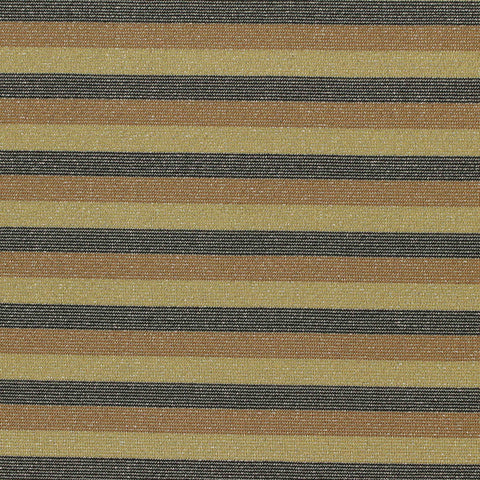 Black Horizontal-Stripe Jersey Knit, Polyester, 180 gsm, 165 cm