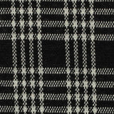 Black Plaid Jacquard, Polyester — texture