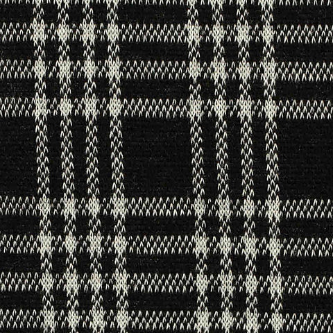 Black Plaid Jacquard, Polyester, 290 gsm, 160 cm, ref EF-210800