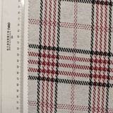 Red Plaid Jacquard, Polyester