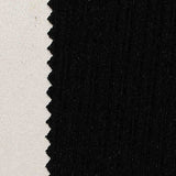 Viscose Polyester Rib Knit Fabric, 270 gsm, 150 cm — Black — texture