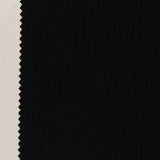 Viscose Polyester Rib Knit Fabric, 270 gsm, 150 cm — Black