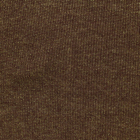 Dark Brown Marl Rib Knit, Viscose-Metallic