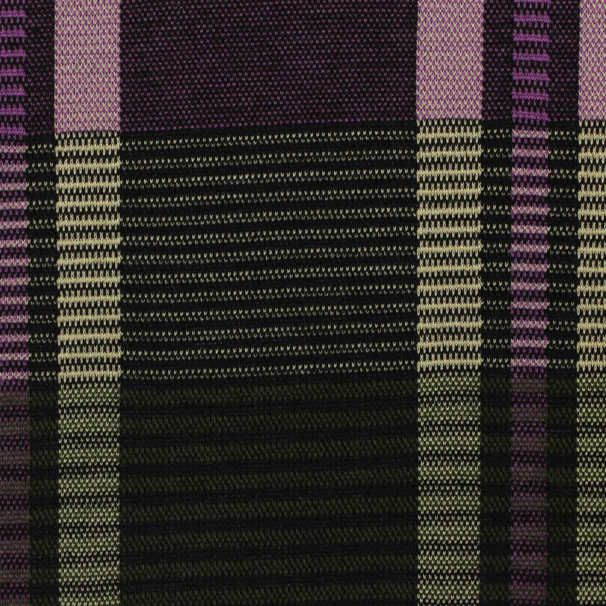 Purple Bold-Plaid Jacquard, Polyester