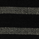 Black Horizontal-Stripe Chenille, Polyester
