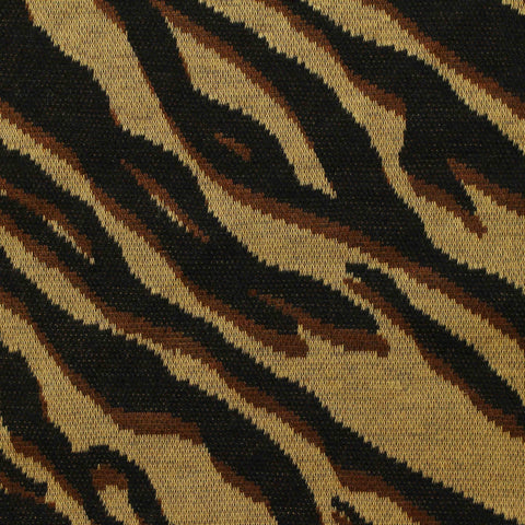 Black Tiger Interlock Knit, Polyester