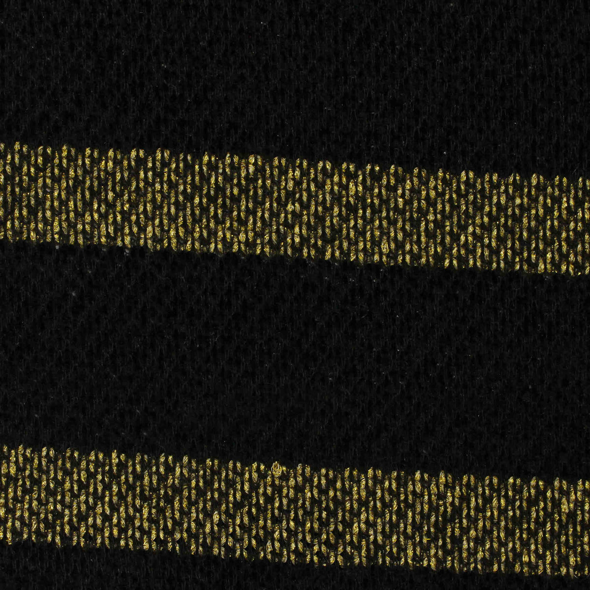 Black Horizontal-Stripe Chenille, Polyester, 270 gsm
